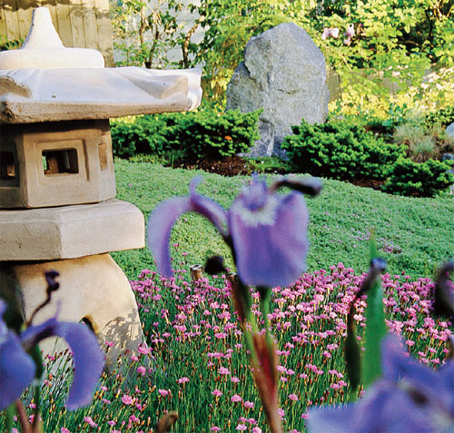 平静禅韵 日本风格的庭院花园