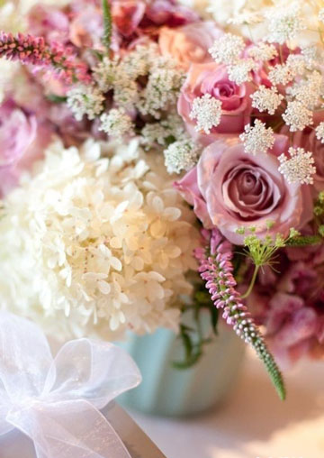 粉色的婚礼花艺 见证温馨浪漫的时刻