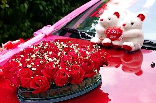 婚车用花婚车鲜花装饰的美好寓意